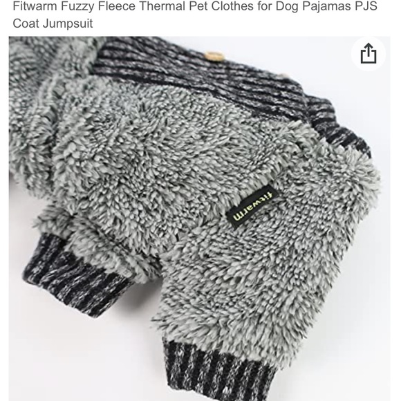 Fit warm dog pj. Size is Medium. Or cute for pictures or just to wear. - Picture 6 of 9